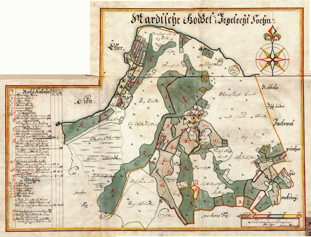 1693. aasta Johan Holmbergi kaart